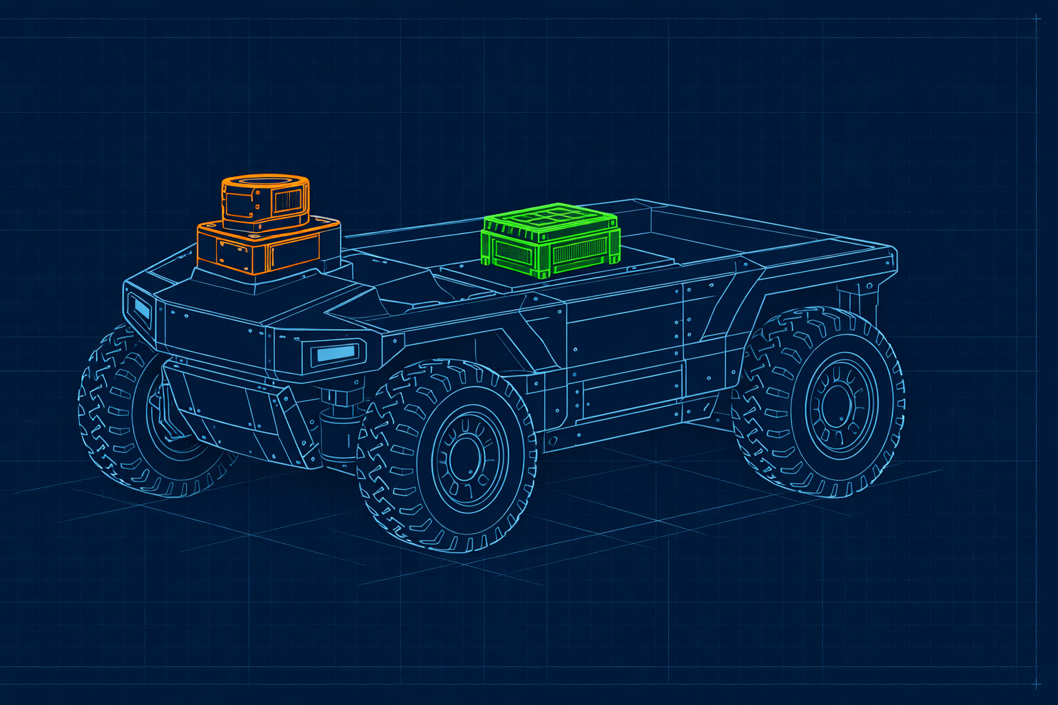TITAN autonomy stack on an unmanned ground vehicle