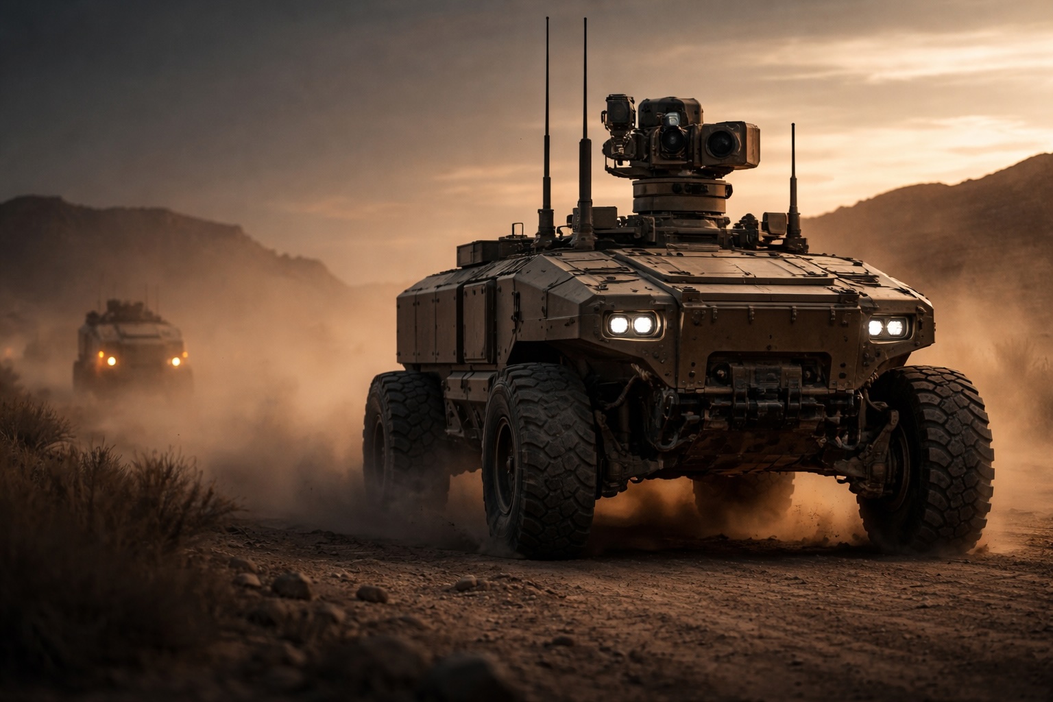 Autonomous UGV field trial image