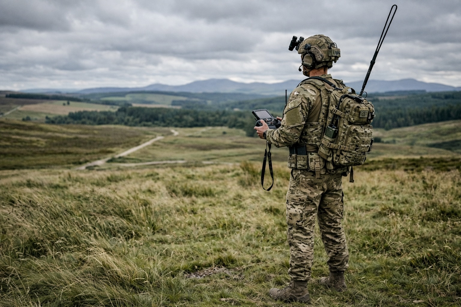Remote supervision of an unmanned ground vehicle in low-visibility terrain